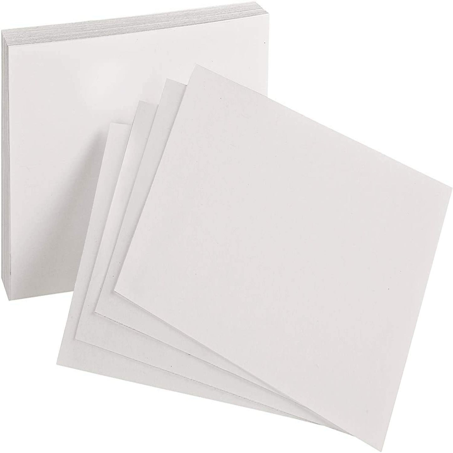 Accuprints  Plain Index Flash Cards, 3 x 5 Inch, 200 GSM Card, White