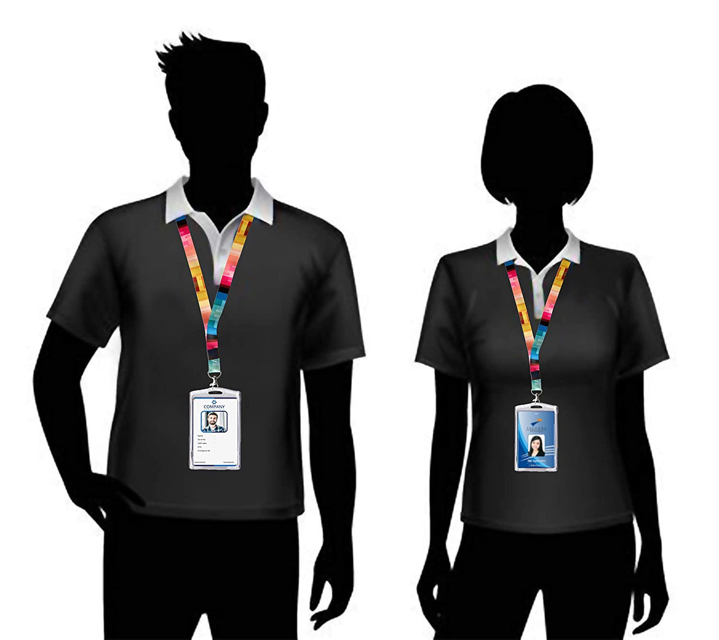 AccuPrints Unisex Lanyard Multicolour Pattern Pack of 1