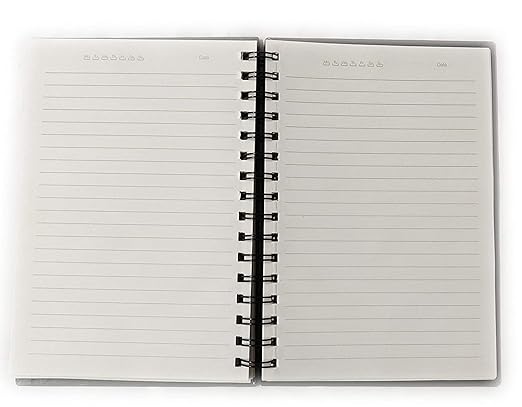 AccuPrints wiro Hard bound Size -A5 (6 by 9 inch) Notebook Diary Ruled 200 pages-Notebook Diary (Multicolor)