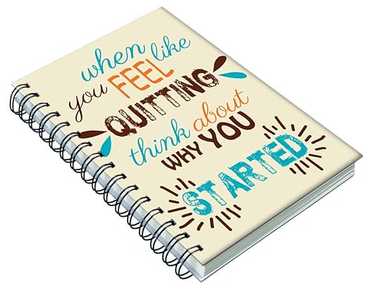 AccuPrints wiro Hard bound Size -A5 (6 by 9 inch) Notebook Diary Ruled 200 pages-Notebook Diary (Multicolor)