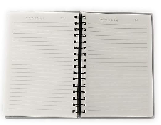 AccuPrints wiro Hard bound Size -A5 (6 by 9 inch) Notebook Diary Ruled 200 pages-Notebook Diary (Multicolor)