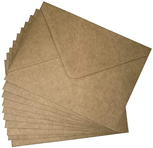AccuPrints Handmade Paper Envelopes  Brown,(5 x 7) inches