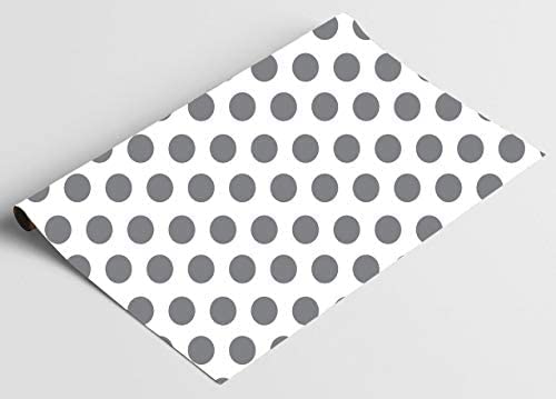 Accuprints | Design Silver dot | Size 18 X 25 inch Wrapping Paper Sheets for Birthday Gift