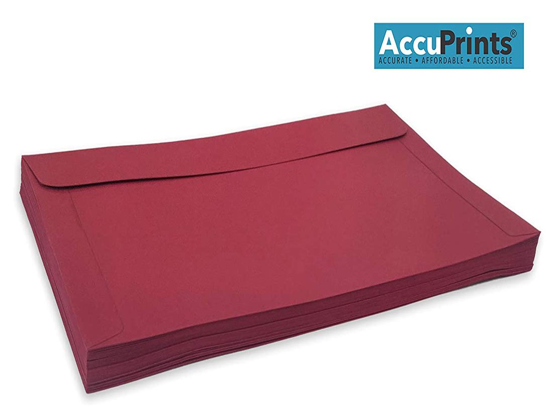 AccuPrints Wine color Envelopes , Size 5.1 by 7.1 inch - Thickness 120 gsm