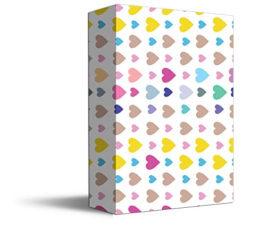 Accuprints | Design Heart Shape | Size 18 X 25 inch Wrapping Paper Sheets for Birthday Gift