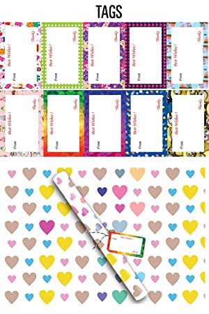 Accuprints | Design Heart Shape | Size 18 X 25 inch Wrapping Paper Sheets for Birthday Gift