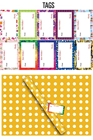 Accuprints | Design Dots | Size 18 X 25 inch Wrapping Paper Sheets for Birthday Gift