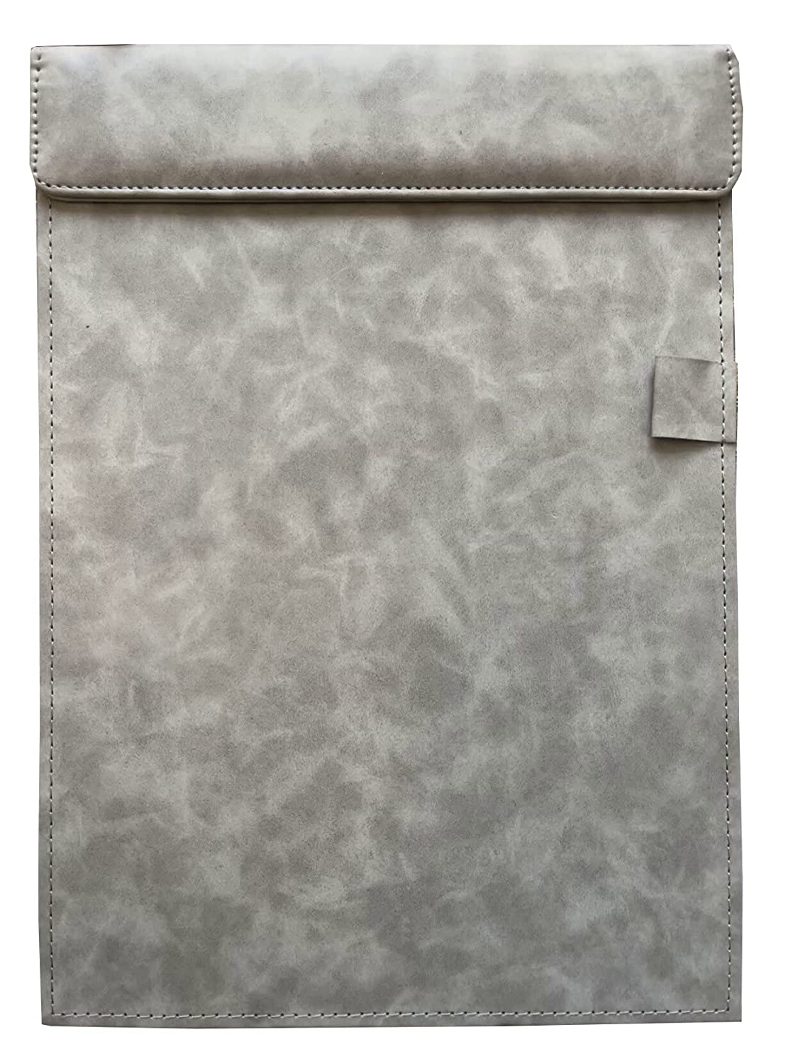 AccuPrints Leather Office Desk Pad Tablet File Folder with Paper Clip