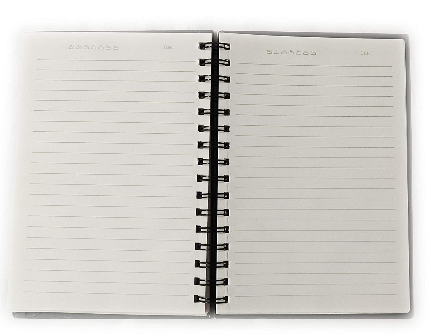 AccuPrints Hard bound A5 (6 by 9 inch) wiro Notebook Diary Ruled 200 pages