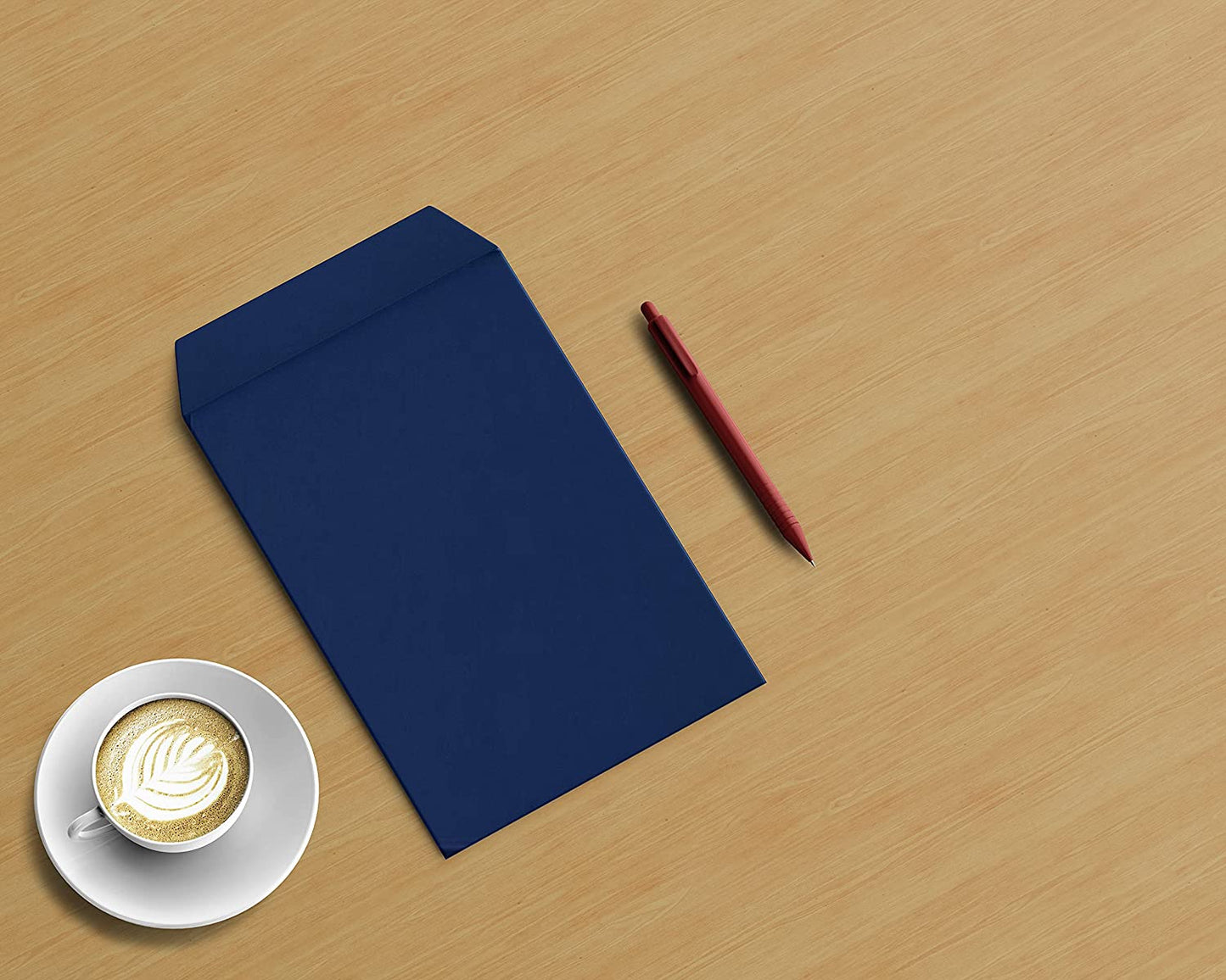AccuPrints Navy Blue Envelope Large | A4 Size Envelope | 10 X 12 Inch