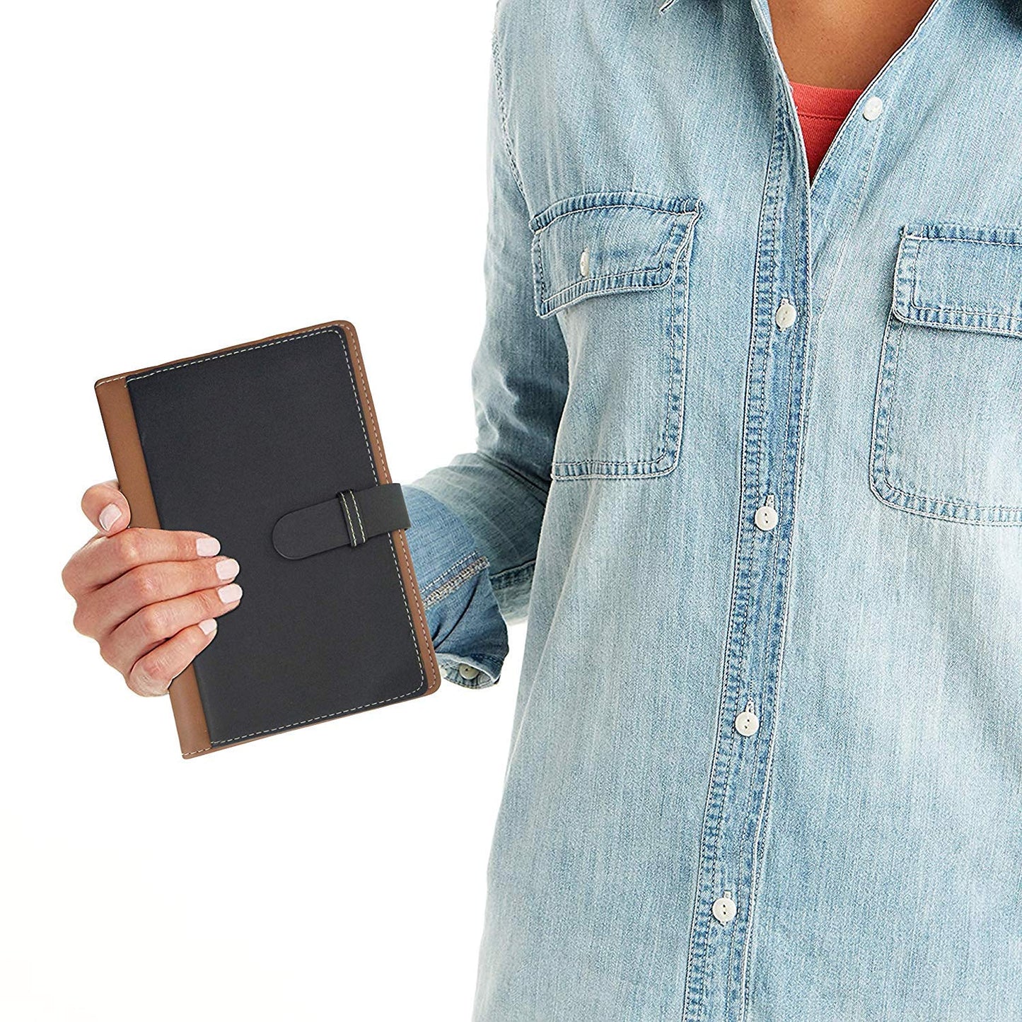 AccuPrints Executive A5 Notebook Ruled 200 Pages (Black brown)