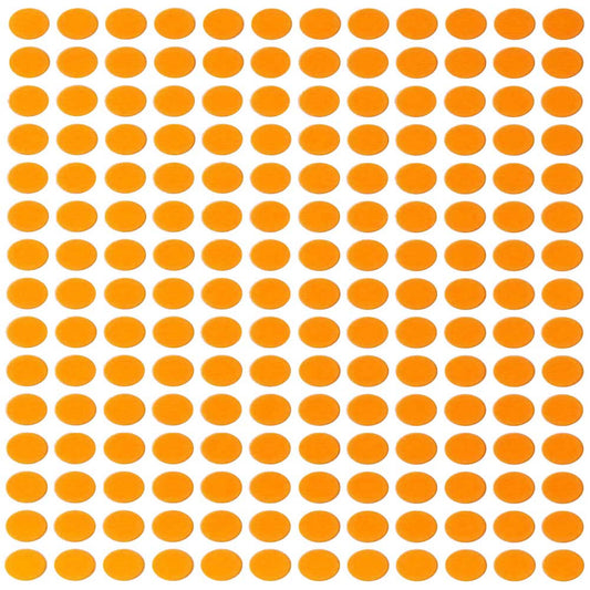 AccuPrints F Orange Coloured Round Dots 10-mm or 1 cm or 0.37 inch Stickers for Art and Craft & Games