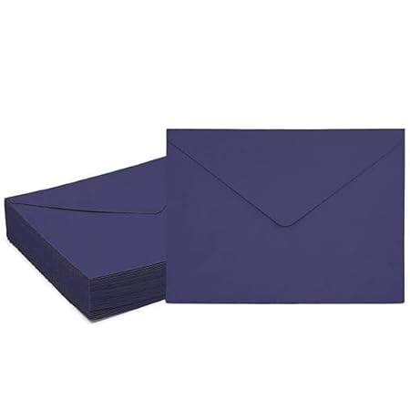 AccuPrints Purple V Shape Flap Envelopes | Size - 5 by 7 inch