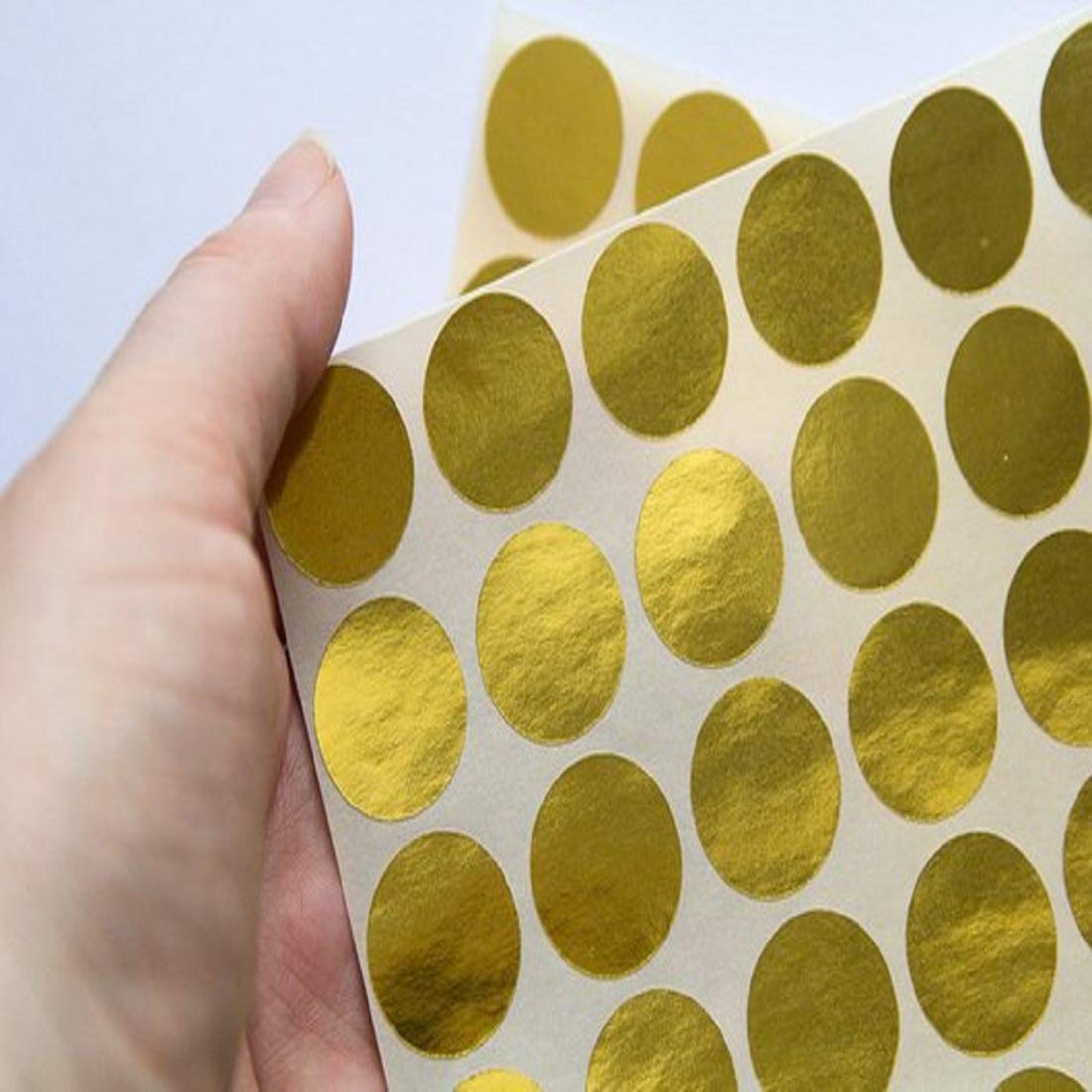 AccuPrints Gold Stickers 2.5 cm - Perfect for Envelope Closure in Invitation