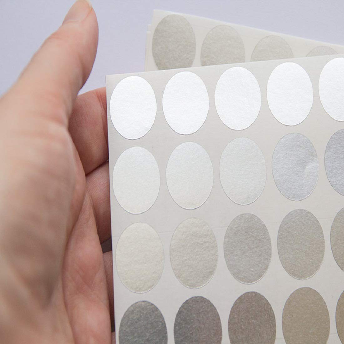 AccuPrints SILVER stickers 2.5 cm - Perfect for envelope closure in in ...