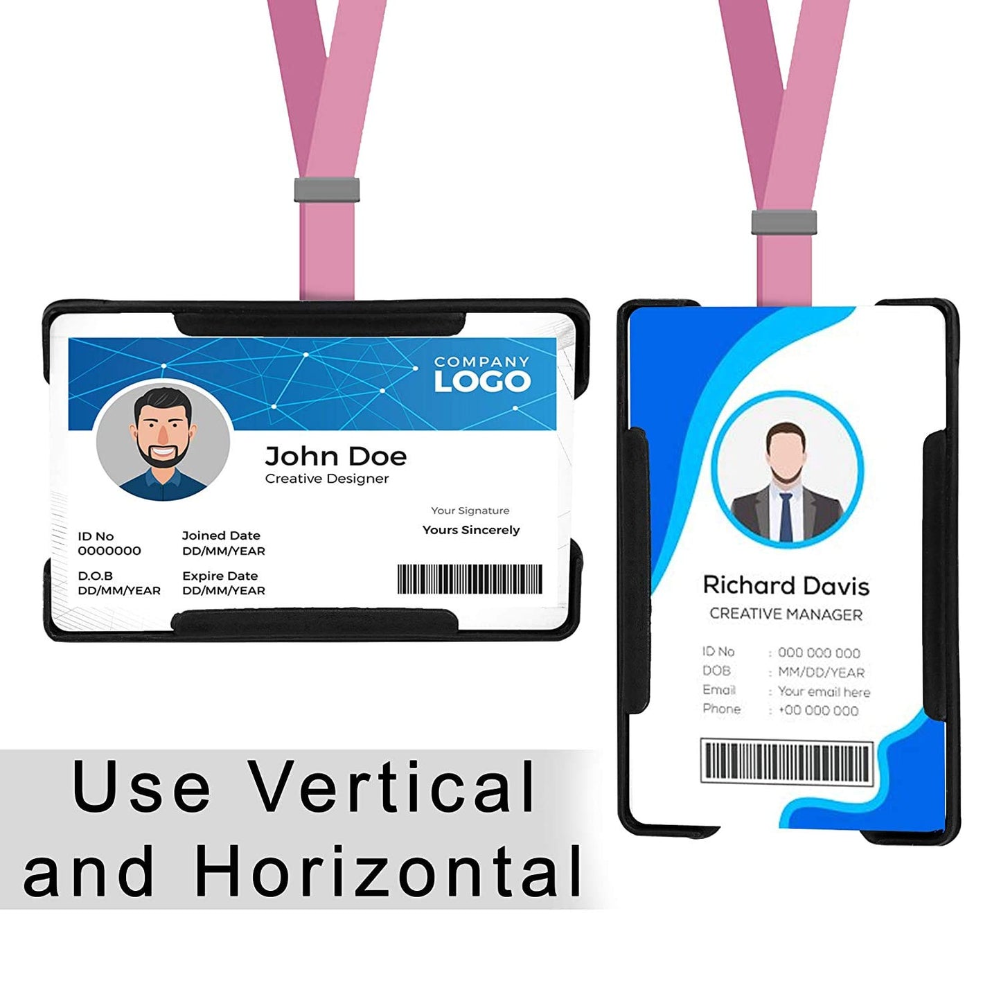 AccuPrints Plastic ID Card and Badge Holder