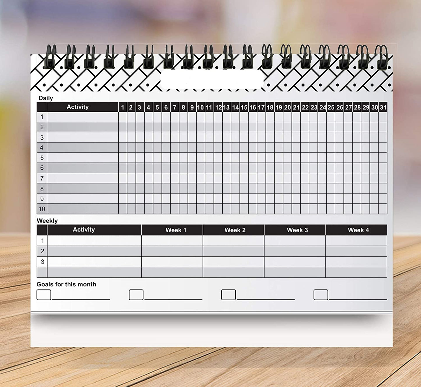 AccuPrints Habit Development (Any Year) Planner for Desk for Personal use