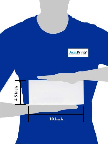 AccuPrints White Cheque Size Paper envelope ,Thickness - 100 gsm,Size 4.5 X 10 inch