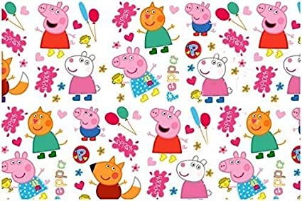 Accuprints | Design Peppa Pig | Size 20 X 30 inch | Wrapping Paper