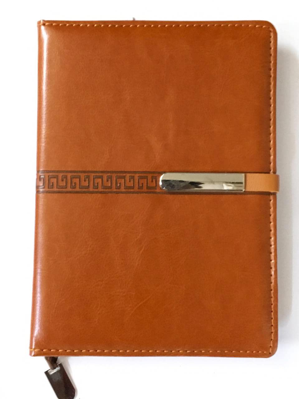 AccuPrints Brown Hard Bound A5 or 5.8 * 8.3 inches Notebook Diary with Magnate Lock