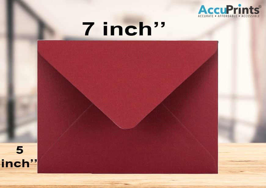 AccuPrints wine Envelopes | Size - 5 by 7 inch