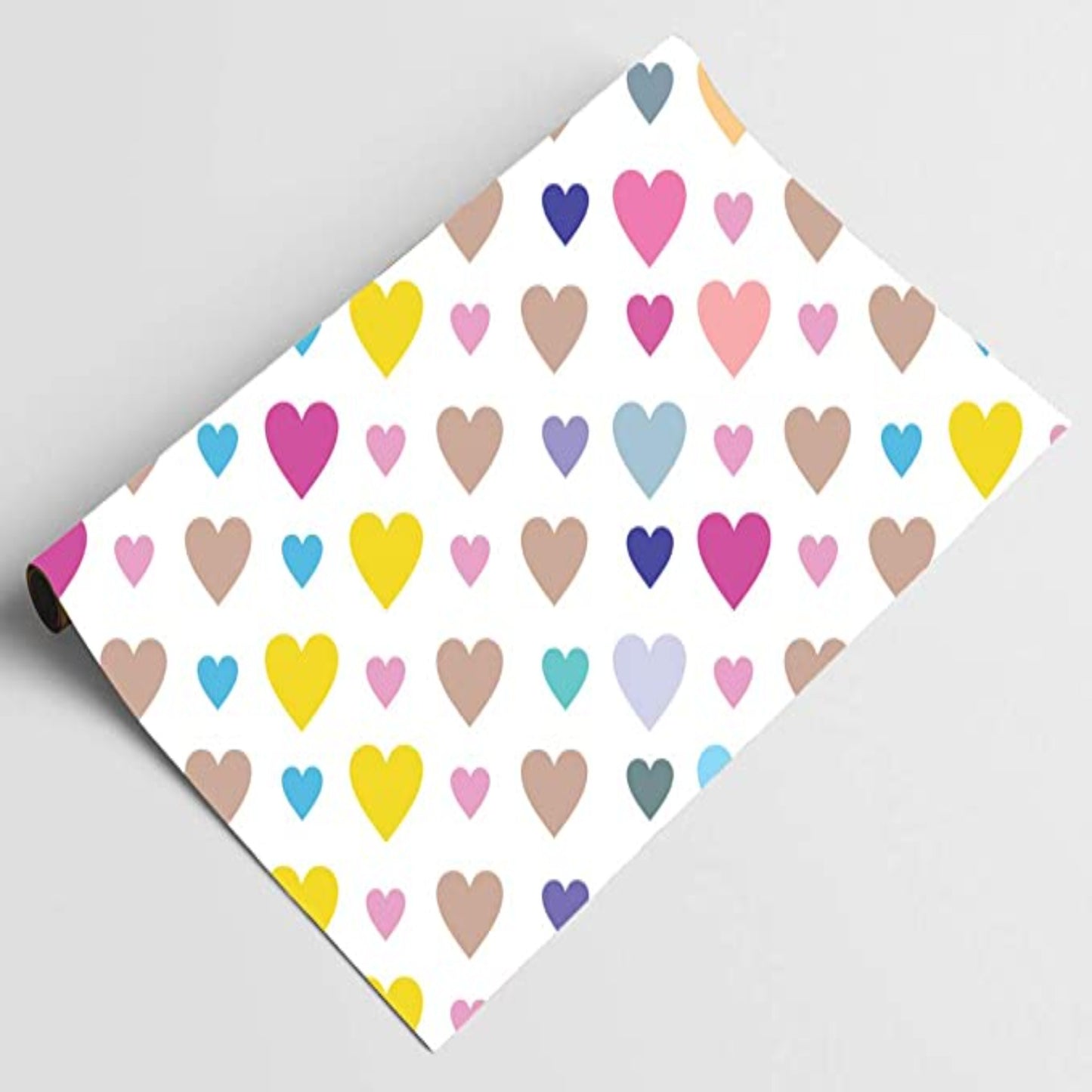 Accuprints  | Design Heart Shape | Size 18 X 25 inch Wrapping Paper Sheets for Birthday Gift
