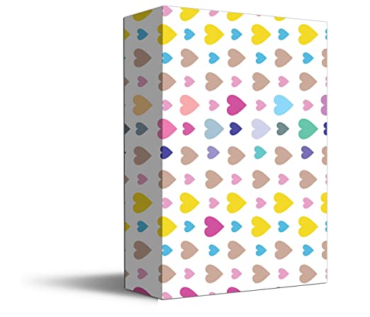 Accuprints  | Design Heart Shape | Size 18 X 25 inch Wrapping Paper Sheets for Birthday Gift
