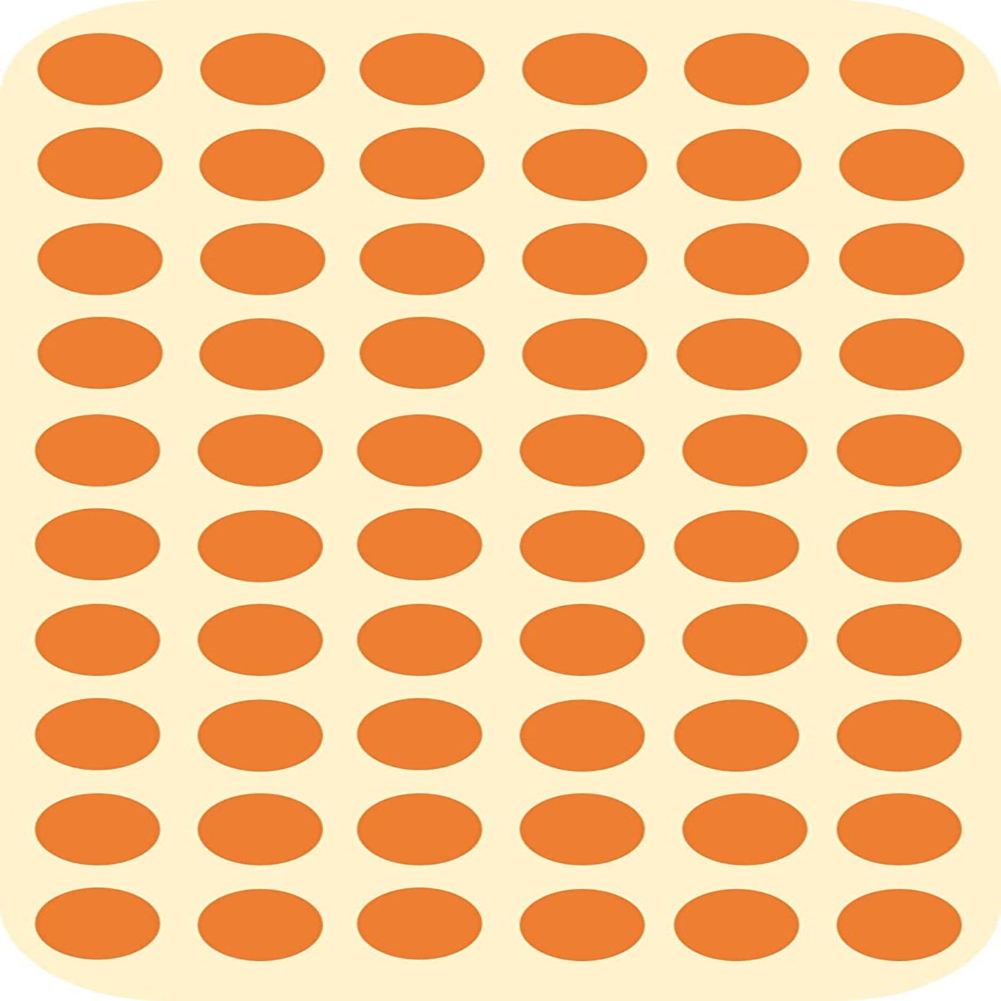 AccuPrints Orange Coloured Round Dots 10-mm or 1 cm or 0.37 inch Stickers for Art and Craft & Games
