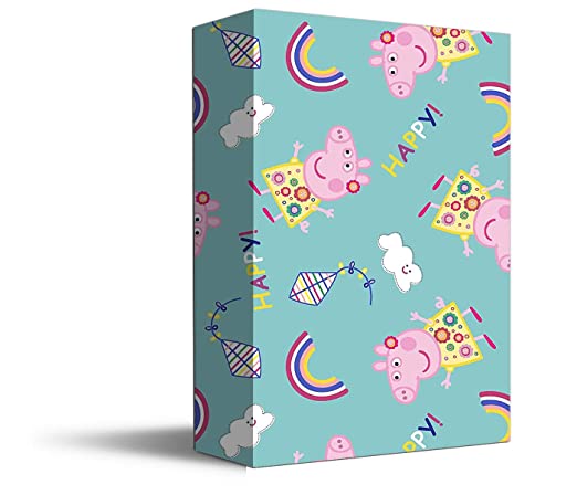 Accuprints | Design Peppa Pig | Size 20 X 30 inch Wrapping Paper Sheets for Birthday Giftarriage