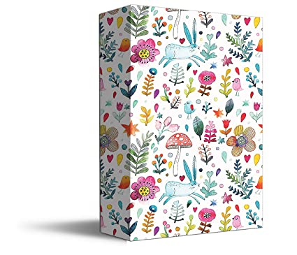Accuprints | Design Flowers | Size 18 X 25 inch | Wrapping paper sheets for birthday gift
