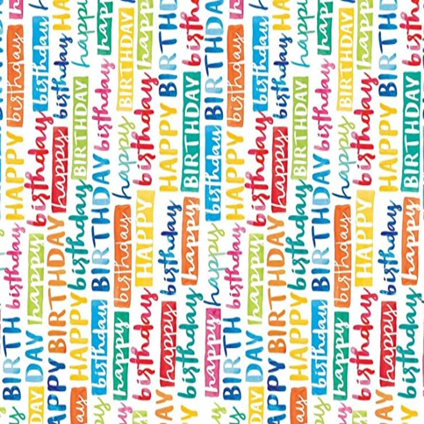 AccuPrints Design Happy Birthday Wrapping Paper Sheets (20 x 30 inch)